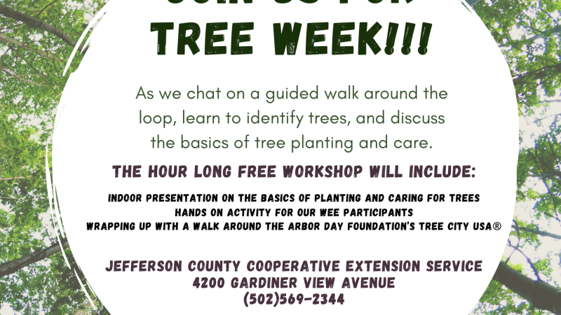 Join us for an indoor presentation on the basics of planting and caring for trees, followed by a guided walk around The Arbor Day Foundation's Tree City USA loop!